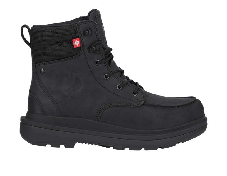 Main view, O6, O6 Work boots e.s. Ridgewood mid, black