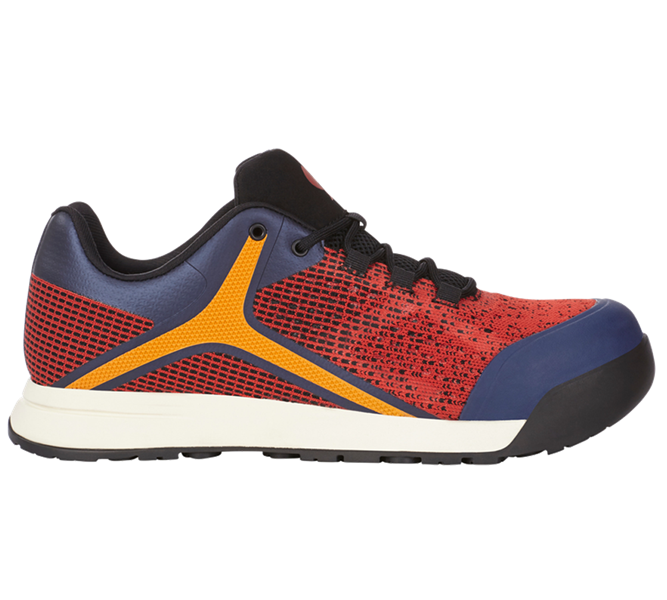 Main view, S1, S1 Safety shoes e.s. Arges, desertred/navy