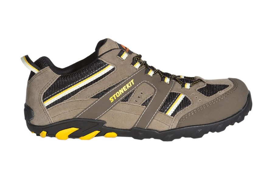 Main view, Footwear, STONEKIT S1 Safety shoes Zürich, beige/black/yellow