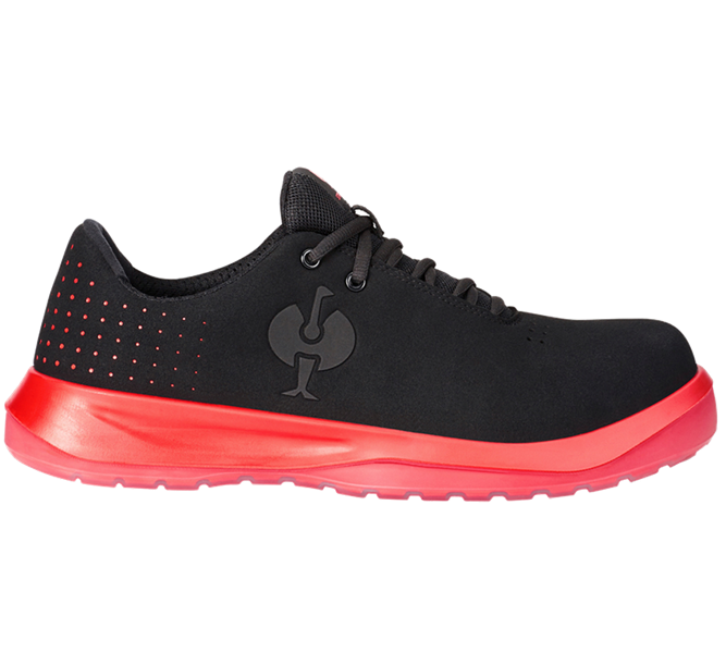 Main view, S1P, S1P Safety shoes e.s. Banco low, black/solarred