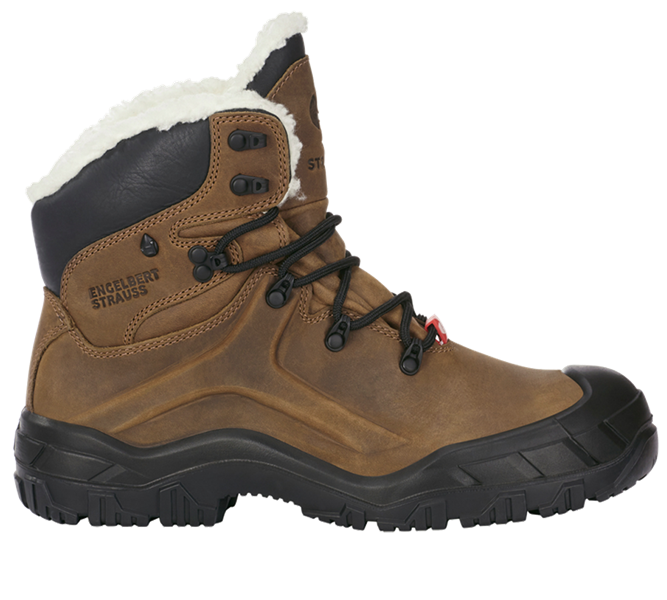 Main view, Safety Boots | Safety Wellingtons, S7 Safety boots e.s. Okomu mid, brown