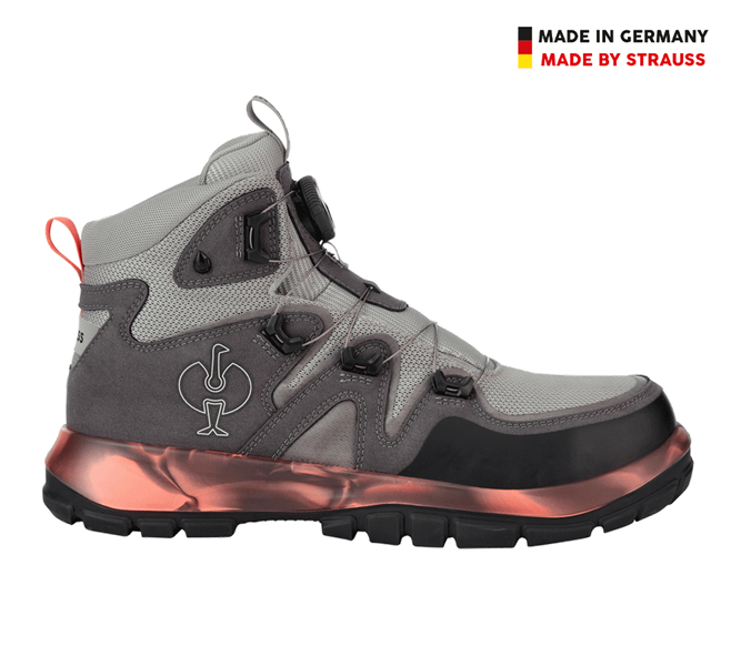 Main view, Footwear, S7S Safety boots e.s. Altadena mid, anthracite/high-vis orange