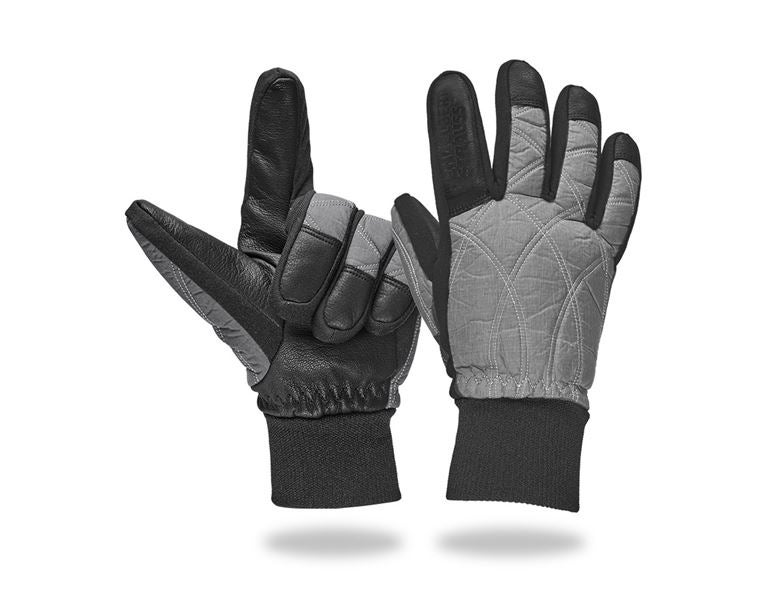 Main view, Gloves, e.s. Winter gloves Hybrid Ice, graphite melange