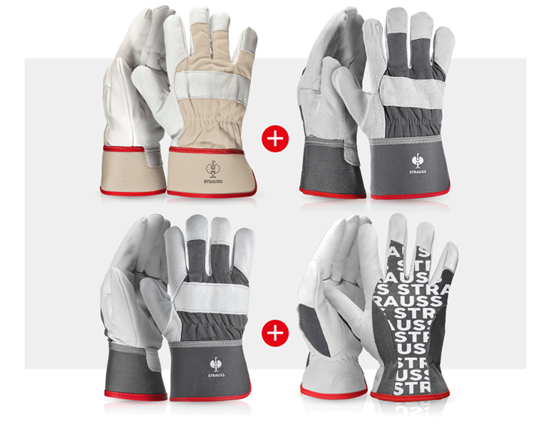 Main view, Combo-Sets, Gloves – professional set leather