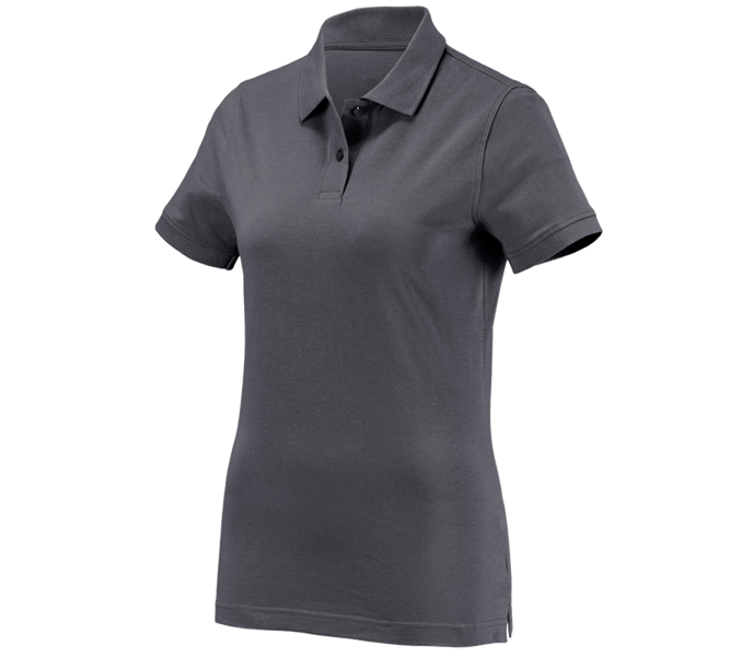 Main view, Shirts, Pullover & more, e.s. Polo shirt cotton, ladies', anthracite