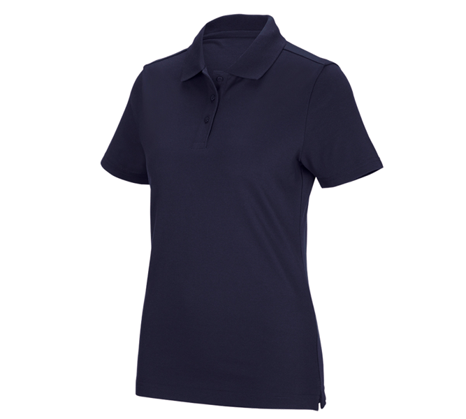 Main view, Basics, e.s. Functional polo shirt poly cotton, ladies', navy