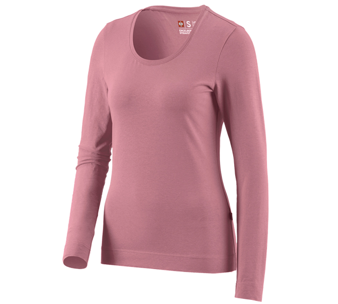 Main view, Overview of the e.s. collections, e.s. Longsleeve cotton stretch, ladies', antiquepink