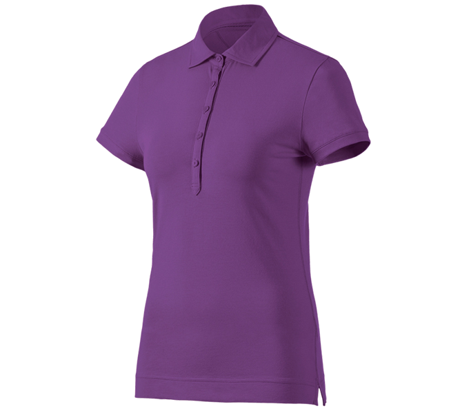 Main view, Overview of the e.s. collections, e.s. Polo shirt cotton stretch, ladies', violet