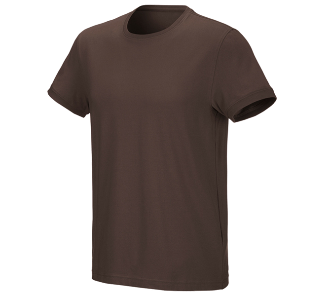 Main view, Joiners / Carpenters, e.s. T-shirt cotton stretch, chestnut