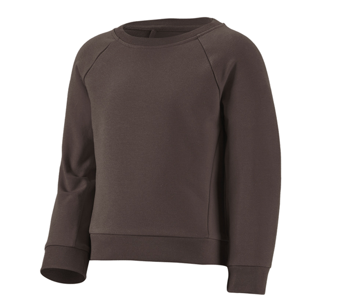 Main view, Shirts, Pullover & more, e.s. Sweatshirt cotton stretch, children's, chestnut