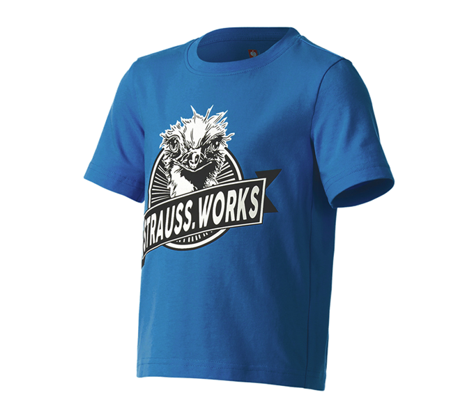 Main view, Shirts, Pullover & more, e.s. T-shirt strauss works, children's, gentianblue