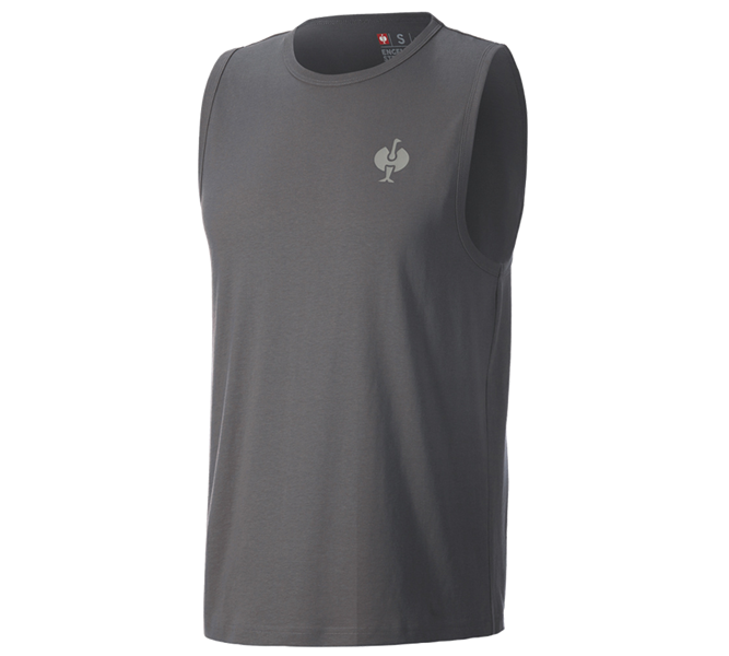Main view, e.s.iconic, Athletics shirt e.s.iconic, carbongrey