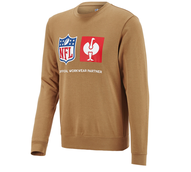 Main view, Clothing, NFL Sweatshirt cotton, almondbrown