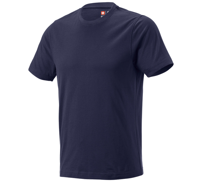 Main view, T-Shirts, e.s. T-shirt cotton, slim fit, navy