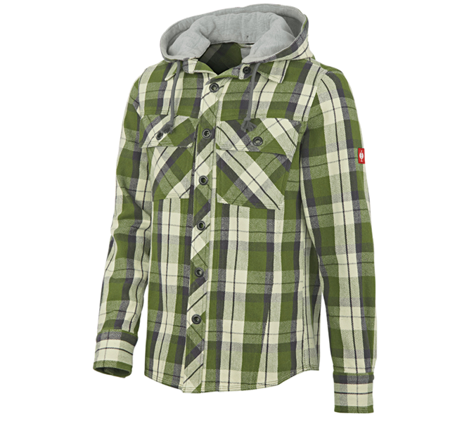 Main view, Shirts, Hooded shirt e.s.roughtough, forest/titanium/nature