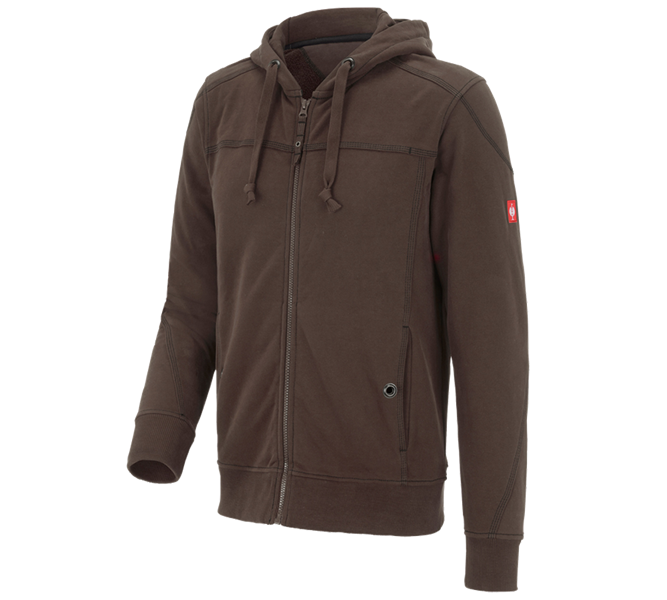 Main view, Joiners / Carpenters, Hooded jacket cotton e.s.roughtough, bark