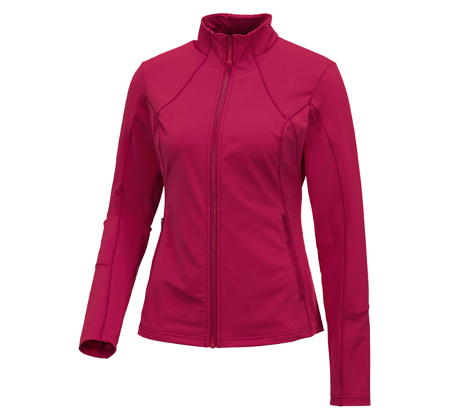 Main view, Work Jackets, e.s. Functional sweat jacket solid, ladies', berry