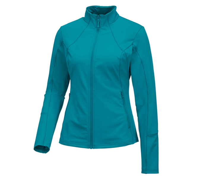 Main view, Basics, e.s. Functional sweat jacket solid, ladies', ocean