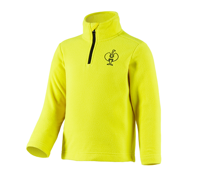 Main view, For the little ones, Fleece troyer e.s.trail, children's, acid yellow/black