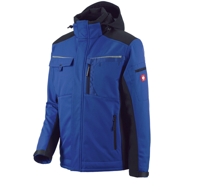 Main view, Plumbers / Installers, Softshell jacket e.s.motion, royal/black