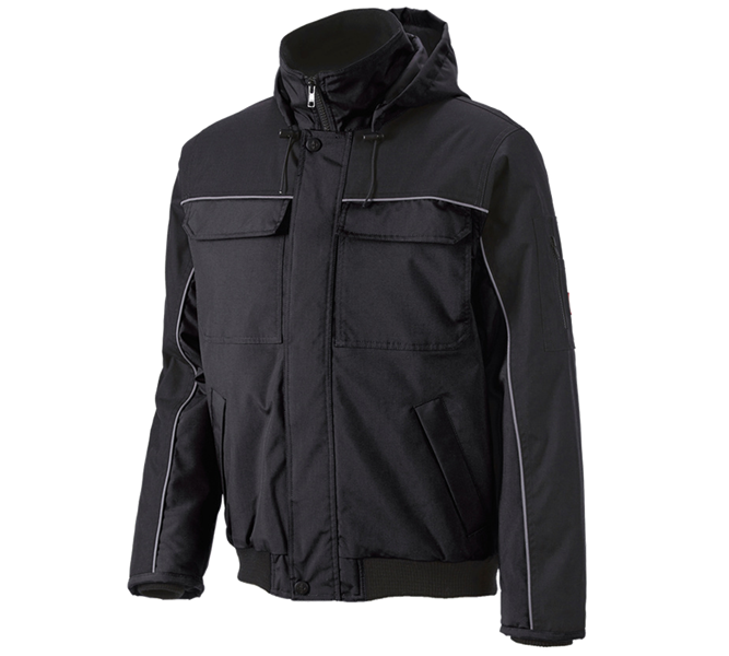 Main view, e.s.image, Pilot jacket e.s.image , black