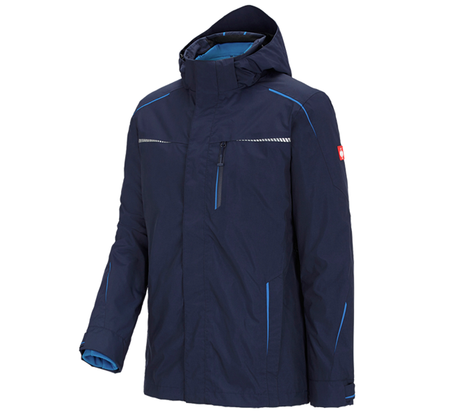 Main view, Winter Jackets, 3 in 1 functional jacket e.s.motion 2020, men's, navy/atoll