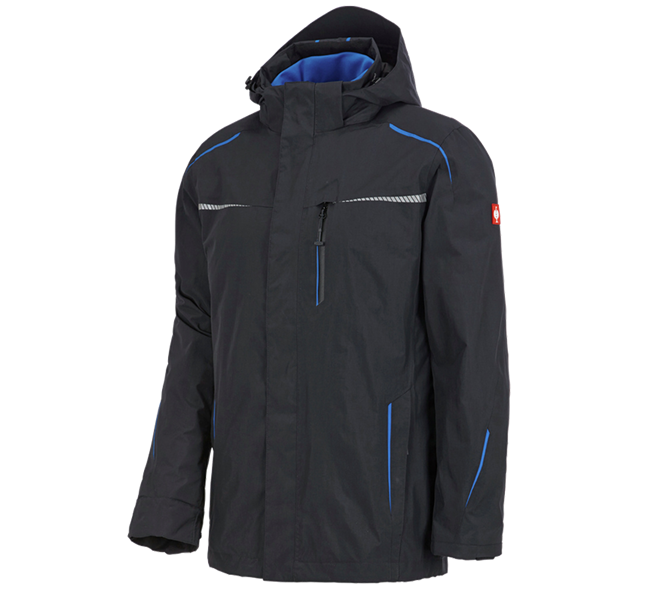 Main view, Clothing, 3 in 1 functional jacket e.s.motion 2020, men's, graphite/gentianblue