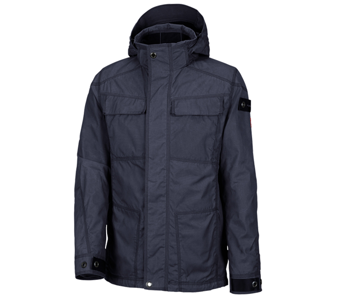Main view, Rain Jackets, e.s. Functional jacket cotton touch, midnightblue