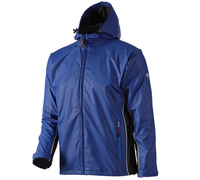 Main view, Plumbers / Installers, Rain jacket flexactive, royalblue/black
