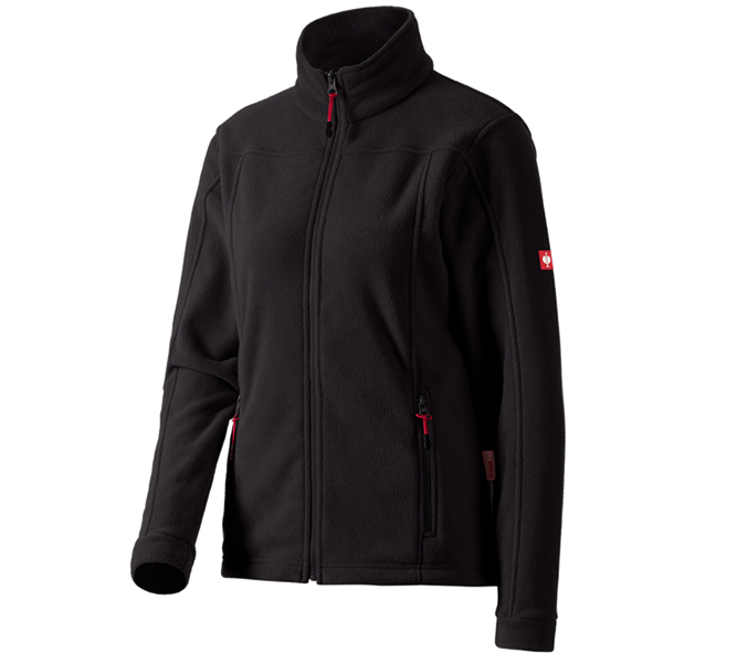 Main view, Fleece Jackets | Knitted Jackets, Ladies' Fleece Jacket e.s.classic, black