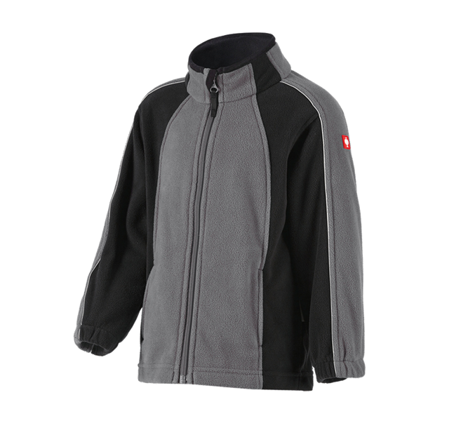 Main view, Jackets, Children's microfleece jacket dryplexx® micro, anthracite/black