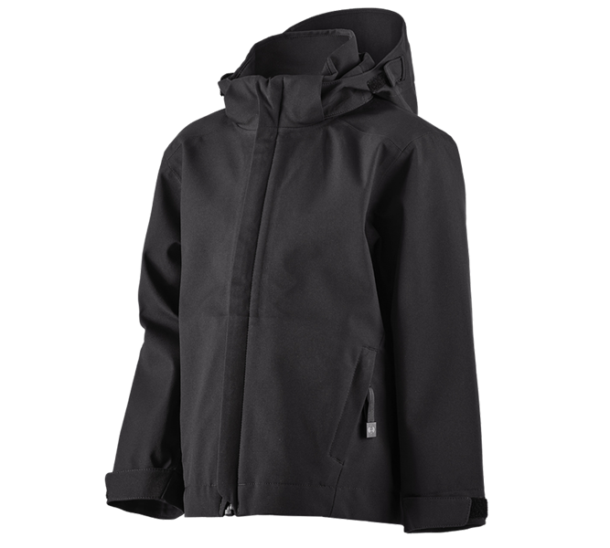 Main view, Rain Jackets, e.s. Functional jacket CI, children's, black