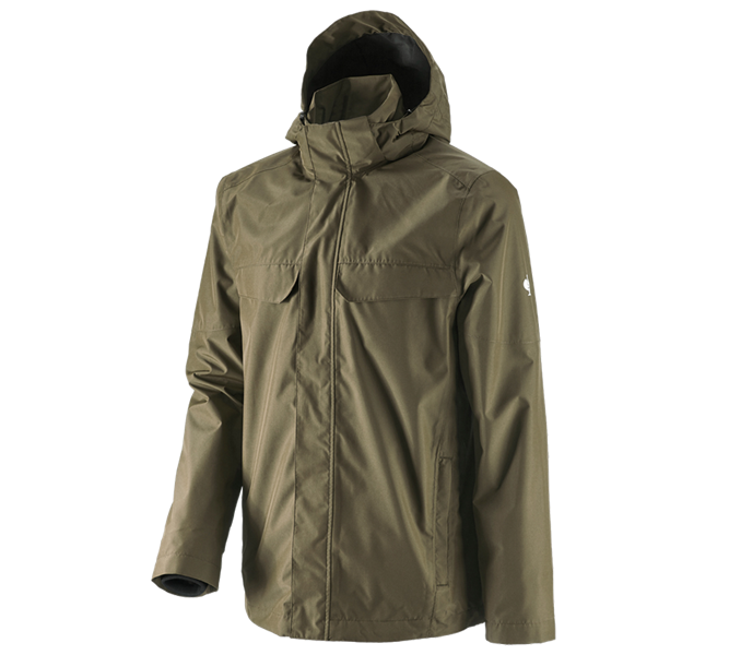 Main view, e.s.concrete, Rain jacket e.s.concrete, mudgreen