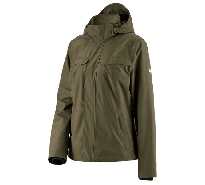 Main view, Work Jackets, Rain jacket e.s.concrete, ladies', mudgreen