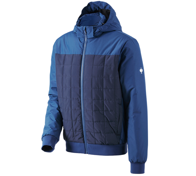 Main view, e.s.concrete, Hooded pilot jacket e.s.concrete, alkaliblue/deepblue