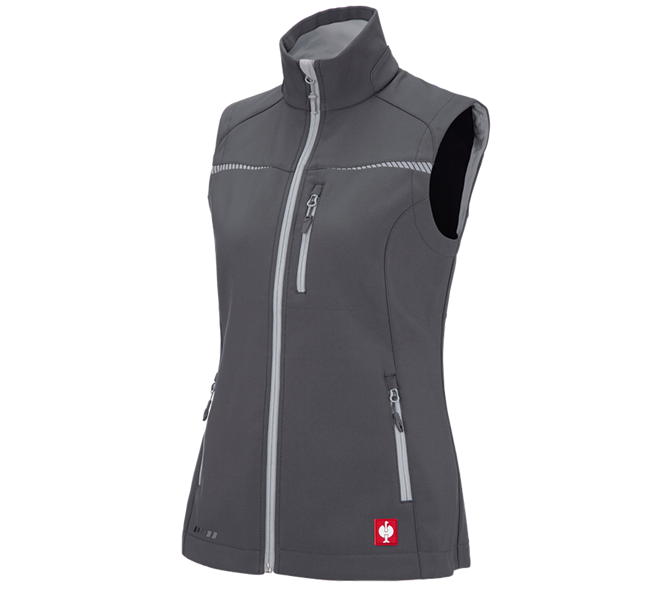 Main view, Overview of the e.s. collections, Softshell bodywarmer e.s.motion 2020, ladies', anthracite/platinum