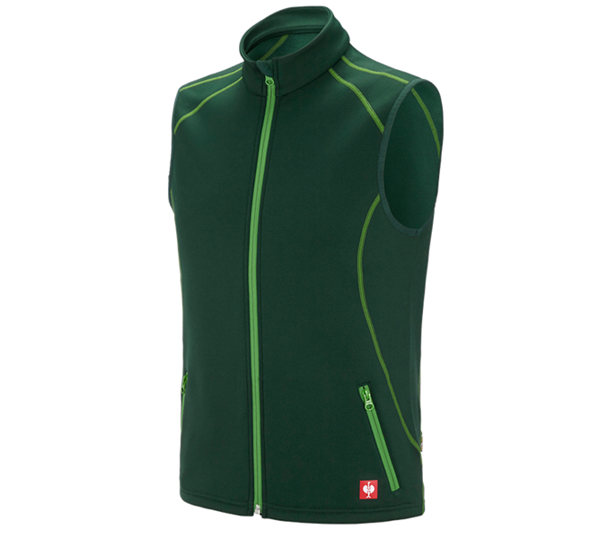 Main view, e.s.motion 2020, Function bodywarmer thermo stretch e.s.motion 2020, green/seagreen