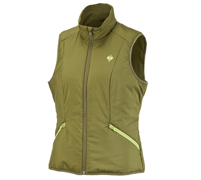 Main view, e.s.trail, Bodywarmer e.s.trail, ladies', junipergreen/limegreen