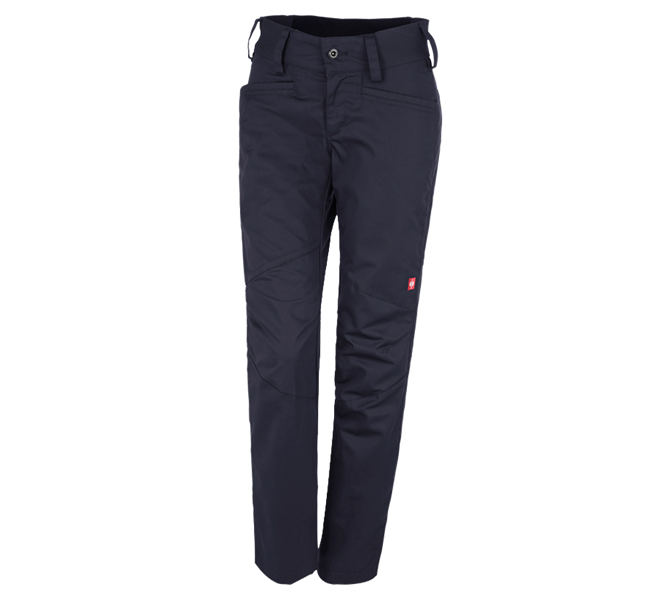 Main view, Work Trousers, e.s. Trousers base, ladies', navy