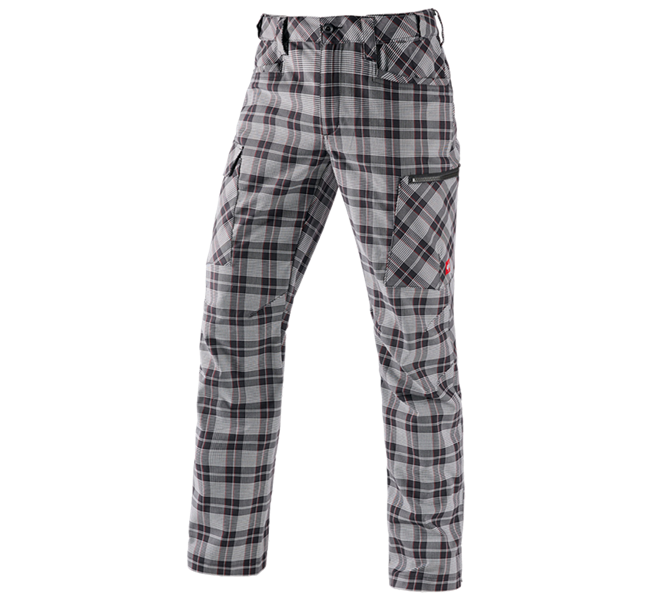 Main view, Catering Trousers, e.s. Trousers pocket, men's, black/white/red