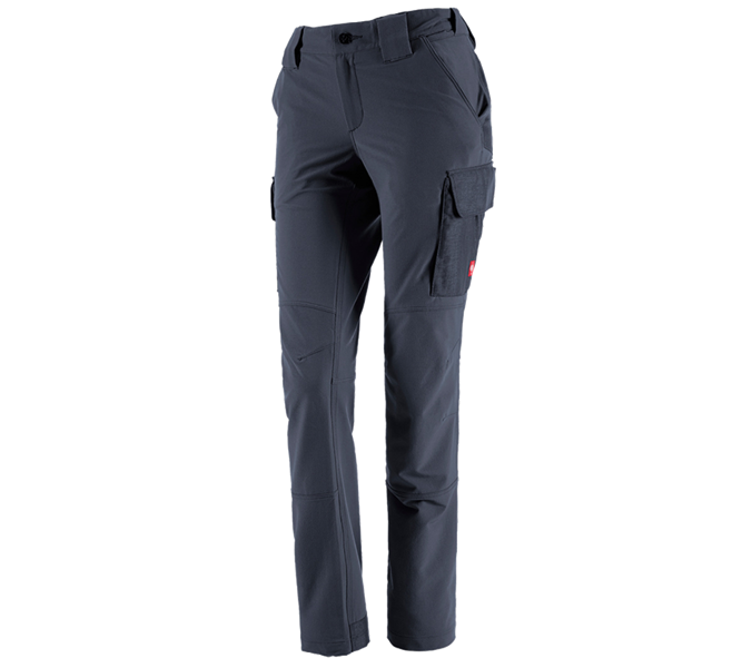Main view, Plumbers / Installers, Funct. cargo trousers e.s.dynashield solid, ladies, pacific