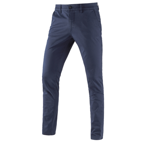 Main view, Topics, e.s. 5-pocket work trousers Chino, navy