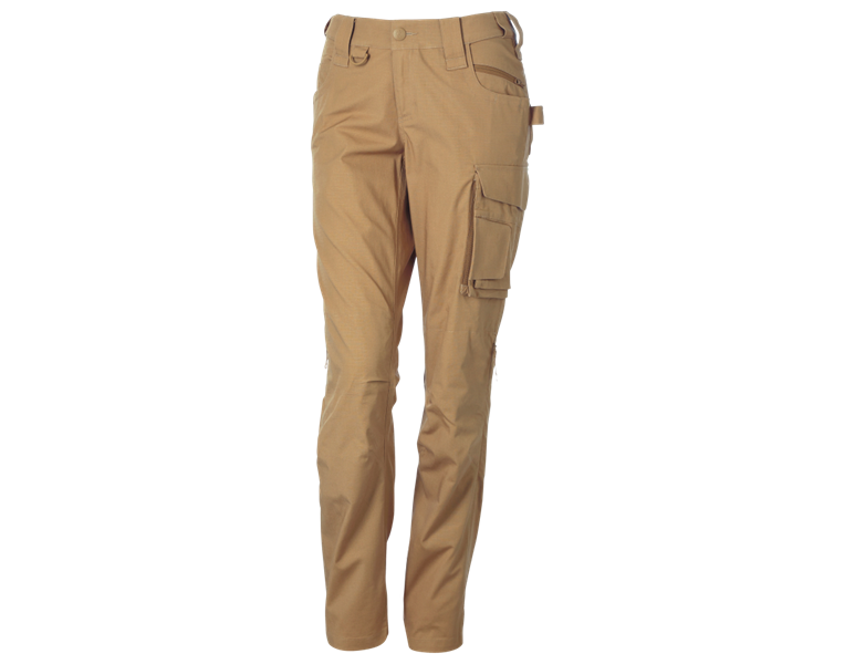 Main view, Work Trousers, Trousers e.s.e:pic ripstop, ladies', almondbrown