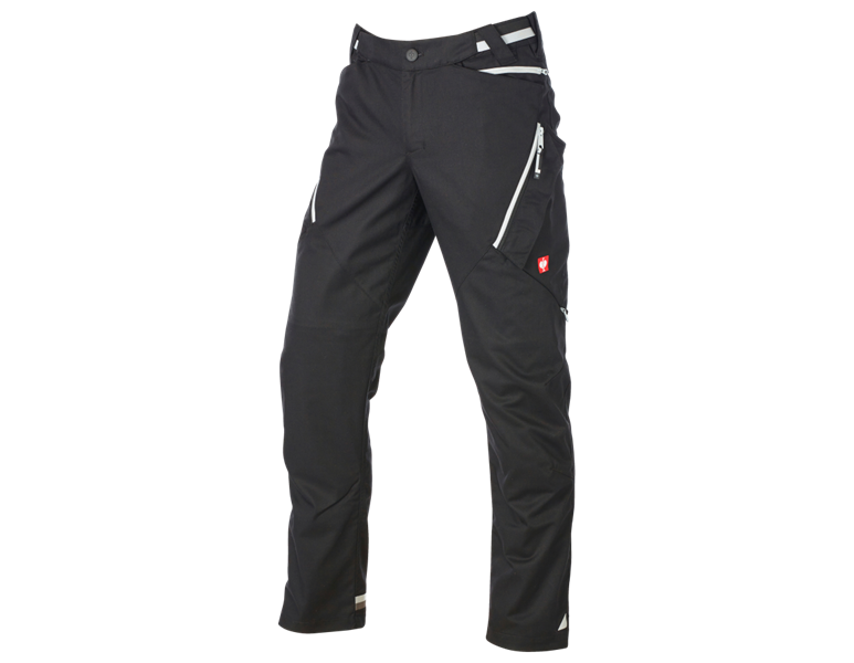 Main view, e.s.ambition, Trousers e.s.ambition, black/platinum
