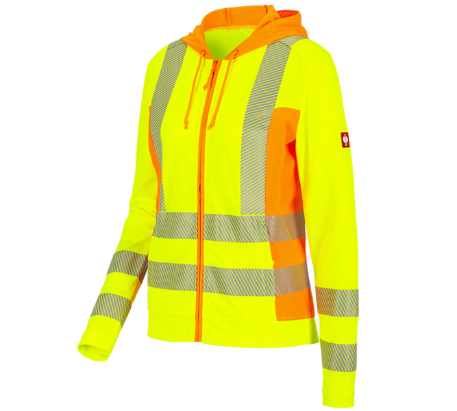 Main view, e.s.motion 2020, High-vis funct.hooded jacket e.s.motion 2020,lad., high-vis yellow/high-vis orange