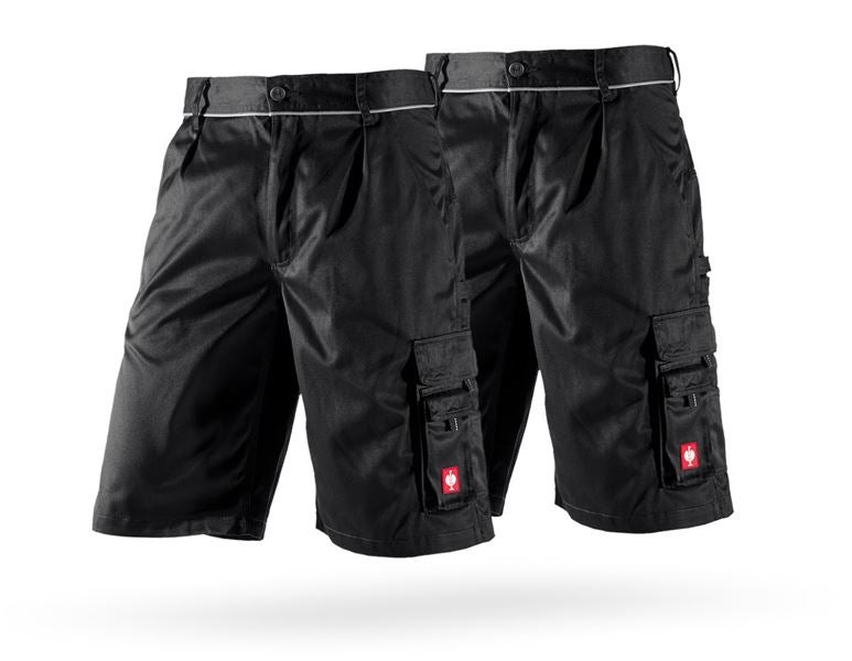 Main view, SALE, Combo-Set: 2x Shorts e.s.image, black