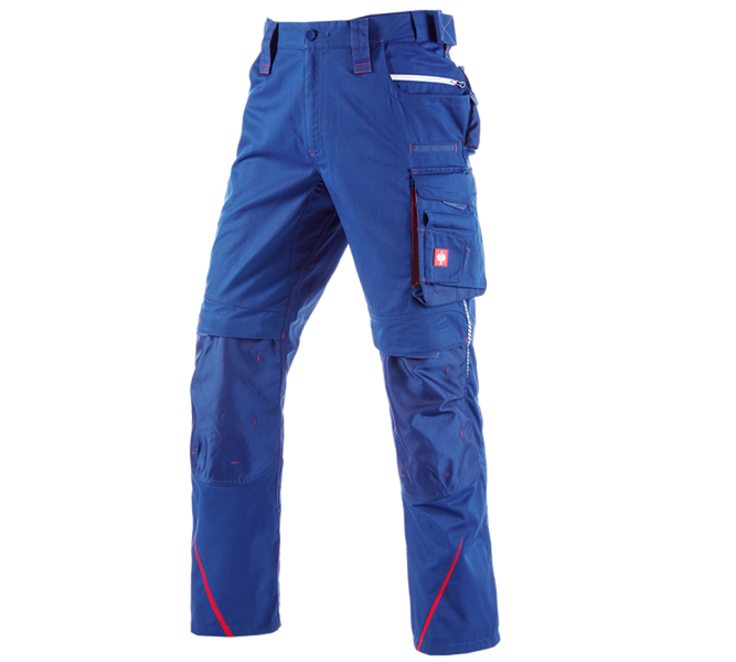Main view, Plumbers / Installers, Trousers e.s.motion 2020, royal/fiery red