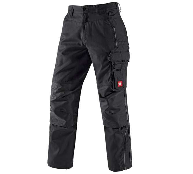 Main view, Work Trousers, Trousers e.s.prestige, black