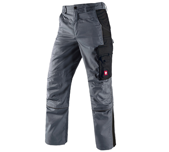 Main view, e.s.active, Zip-Off trousers e.s.active, grey/black