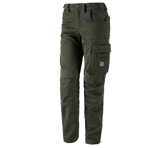 Main view, Women, Trousers e.s.motion ten, ladies', disguisegreen
